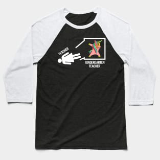 'Dabbing Unicorn Teacher' Kindergarten Teacher Gift Baseball T-Shirt